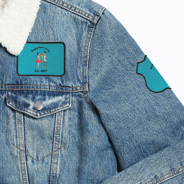 Happy Anniversary Patches Lifestyle Jean Jacket Detail
