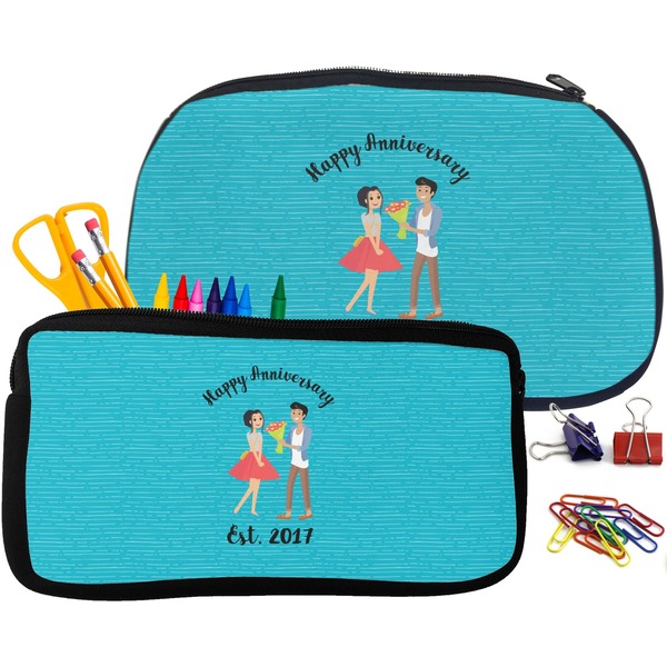 Happy Anniversary Pencil / School Supplies Bags Small and Medium