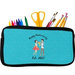 Happy Anniversary Neoprene Pencil Case - Small w/ Couple's Names