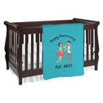 Happy Anniversary Baby Blanket (Double Sided) (Personalized)
