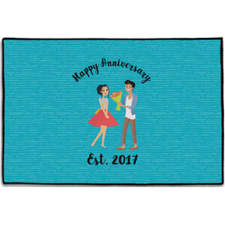 Happy Anniversary Door Mat - 36"x24" (Personalized)