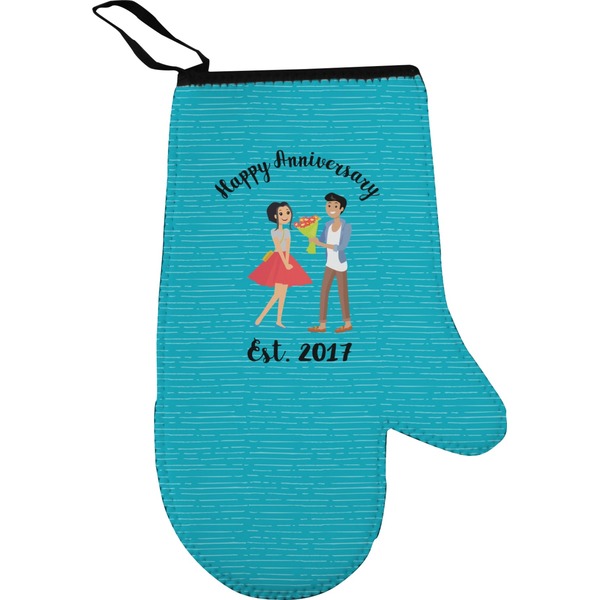 Happy Anniversary Personalized Oven Mitt