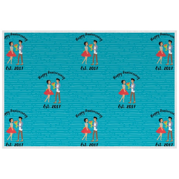 Happy Anniversary Personalized Placemat (Back)