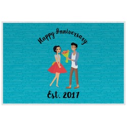 Happy Anniversary Laminated Placemat w/ Couple's Names