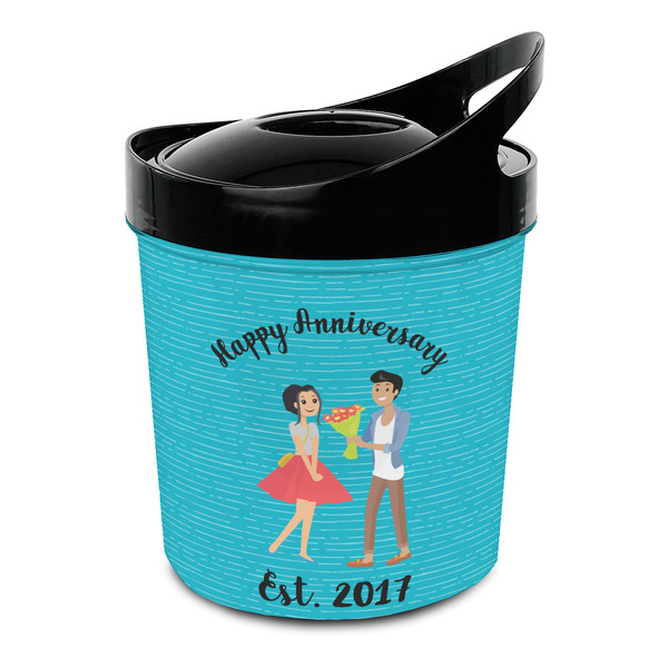 Custom Happy Anniversary Plastic Ice Bucket (Personalized)