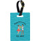 Happy Anniversary Plastic Luggage Tag - Rectangular w/ Couple's Names