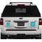 Happy Anniversary Personalized Square Car Magnets on Ford Explorer