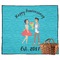 Happy Anniversary Outdoor Picnic Blanket (Personalized)