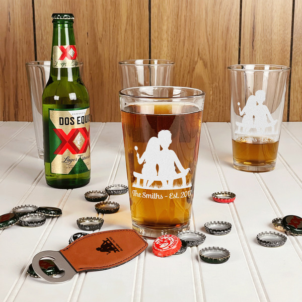 Happy Anniversary Pint Glasses - In Context