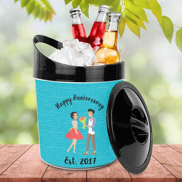 Happy Anniversary Plastic Ice Bucket - LIFESTYLE