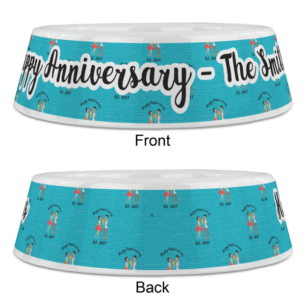 Happy Anniversary Plastic Pet Bowls - Large - APPROVAL