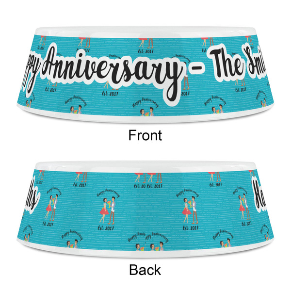 Happy Anniversary Plastic Pet Bowls - Small - APPROVAL