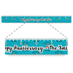 Happy Anniversary Plastic Ruler - 12" (Personalized)