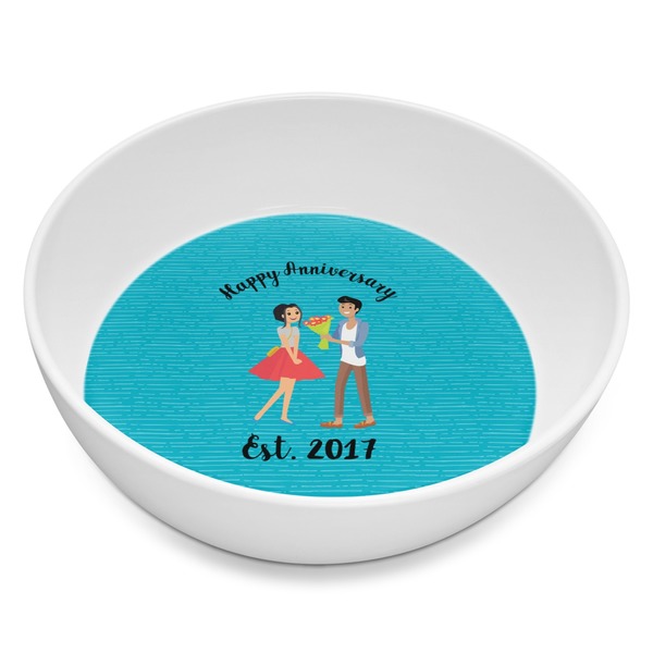 Custom Happy Anniversary Melamine Bowl - 8 oz (Personalized)