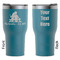 Happy Anniversary RTIC Tumbler - Dark Teal - Double Sided - Front & Back