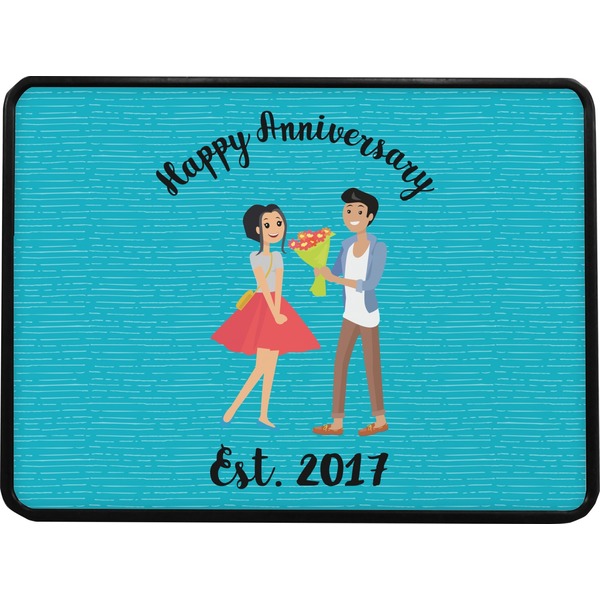 Happy Anniversary Rectangular Car Hitch Cover w/ FRP Insert