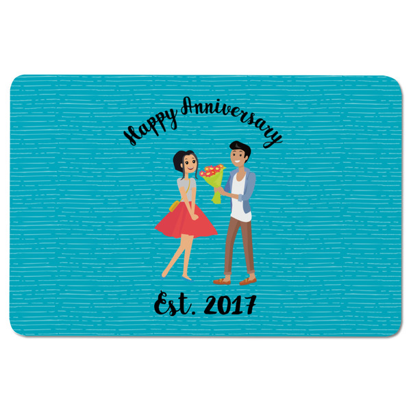 Happy Anniversary Rectangular Fridge Magnet - FRONT