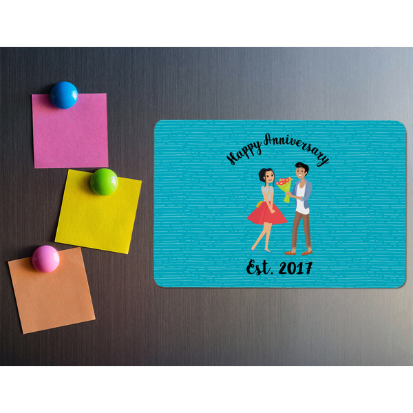 Happy Anniversary Rectangular Fridge Magnet - LIFESTYLE