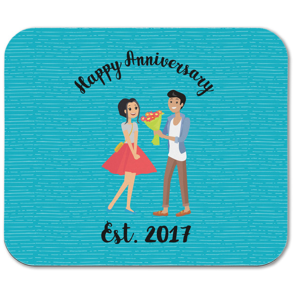 Happy Anniversary Rectangular Mouse Pad - APPROVAL