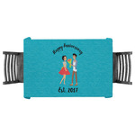 Happy Anniversary Tablecloth - 58"x58" (Personalized)