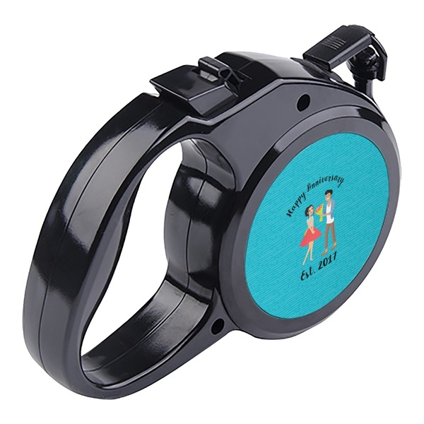 Happy Anniversary Retractable Dog Leash - Angle