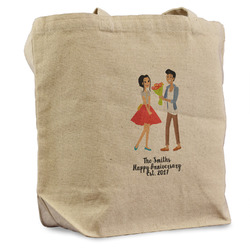 Happy Anniversary Reusable Cotton Grocery Bag (Personalized)