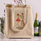 Happy Anniversary Reusable Cotton Grocery Bag - In Context