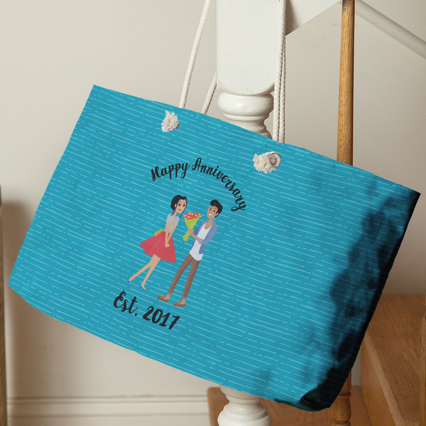 Happy Anniversary Large Rope Tote - Life Style