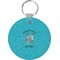 Happy Anniversary Round Plastic Keychain (Personalized)
