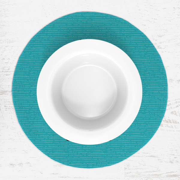 Happy Anniversary Round Linen Placemats - LIFESTYLE (single)
