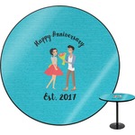 Happy Anniversary Round Table - 30" (Personalized)