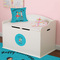 Happy Anniversary Round Wall Decal on Toy Chest