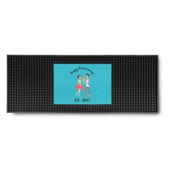 Happy Anniversary Rubber Bar Mat (Personalized)