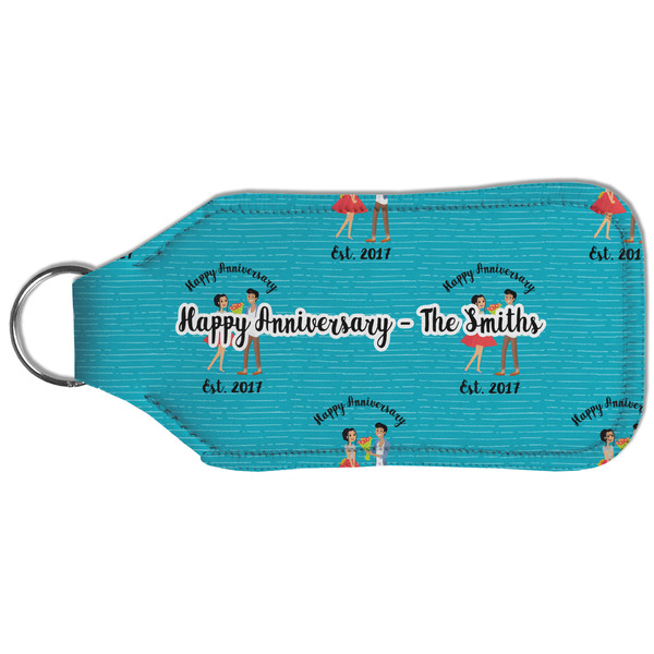Happy Anniversary Sanitizer Holder Keychain - Large (Back)