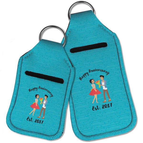 Happy Anniversary Sanitizer Holder Keychain - Parent Main