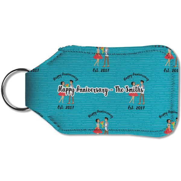 Happy Anniversary Sanitizer Holder Keychain - Small (Back)