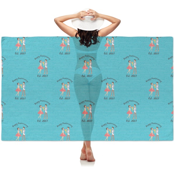 Custom Happy Anniversary Sheer Sarong (Personalized)