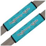 Happy Anniversary Seat Belt Covers (Set of 2) (Personalized)