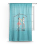 Happy Anniversary Sheer Curtains (Personalized)
