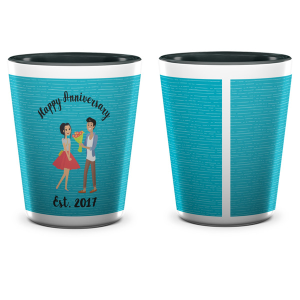 Happy Anniversary Shot Glass - Two Tone - APPROVAL