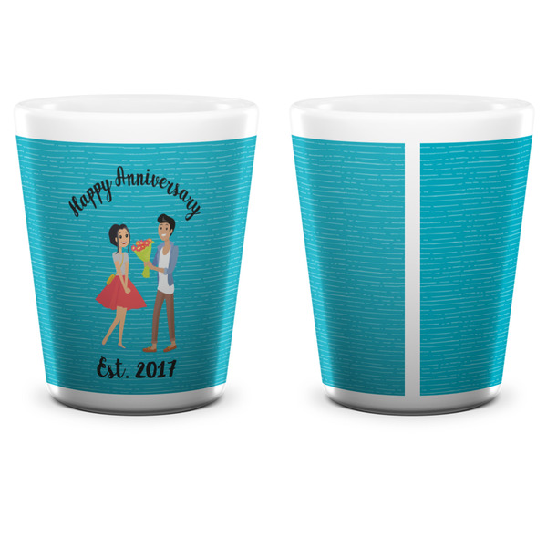 Happy Anniversary Shot Glass - White - APPROVAL