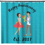 Happy Anniversary Shower Curtain - Custom Size (Personalized)