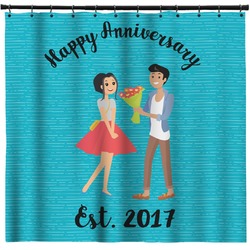 Happy Anniversary Shower Curtain - Custom Size (Personalized)