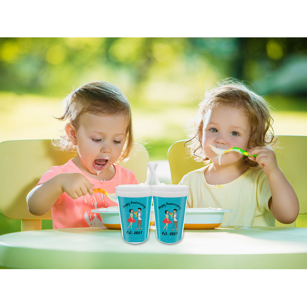 Happy Anniversary Sippy Cups w/Straw - LIFESTYLE