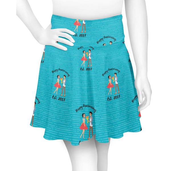 Custom Happy Anniversary Skater Skirt - X Small (Personalized)