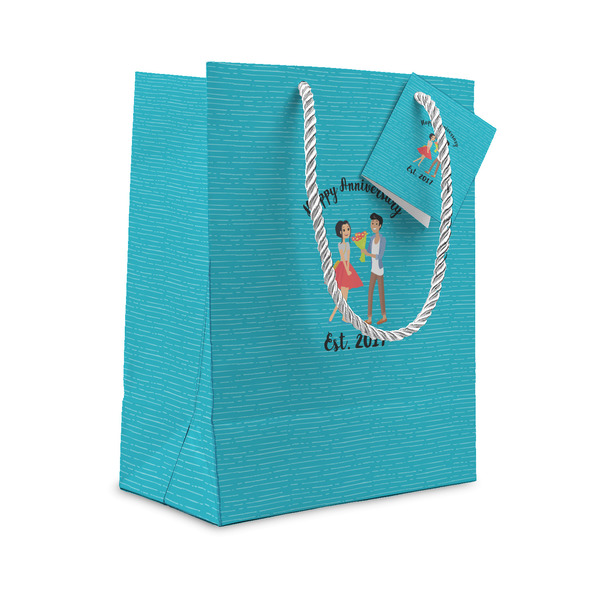 Custom Happy Anniversary Small Gift Bag (Personalized)
