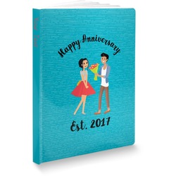 Happy Anniversary Softbound Notebook - 7.25" x 10" (Personalized)
