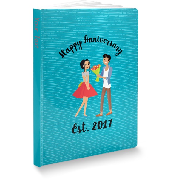 Custom Happy Anniversary Softbound Notebook (Personalized)