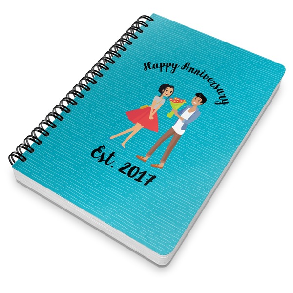 Happy Anniversary Spiral Journal 7 x 10 - Main