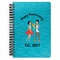 Happy Anniversary Spiral Notebook - 7x10 w/ Couple's Names